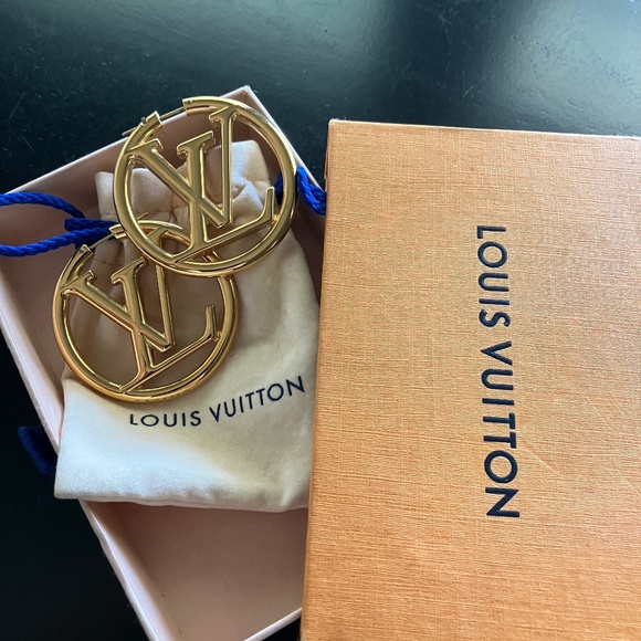 Louis Vuitton Louise Hoop GM Earrings - Picture 1 of 14